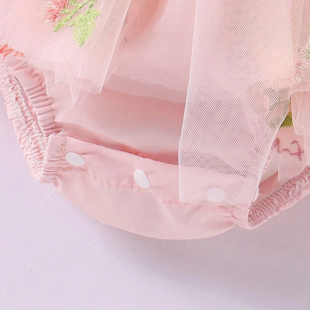 Dresses Baby Pink 1st First Birthday Party Dress Newborn Fairy Tulle 12-18M